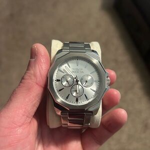 Invicta Silver Chronograph Watch
